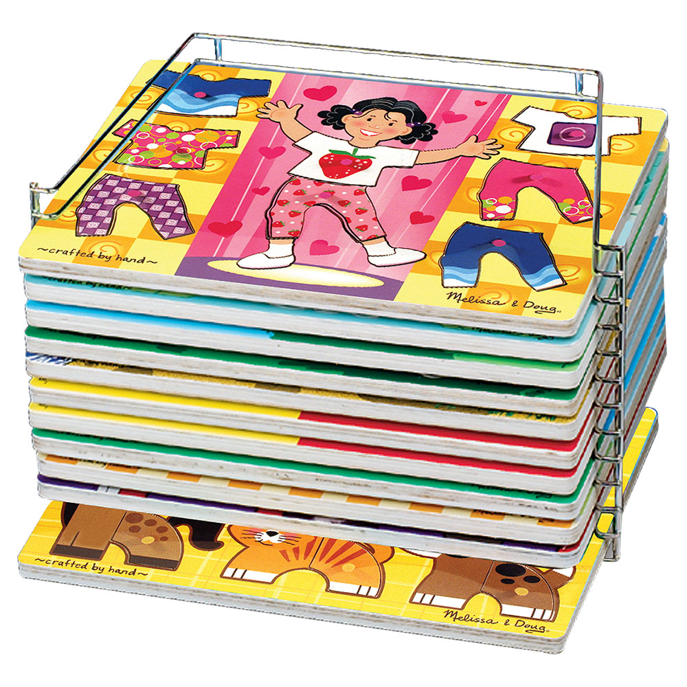Melissa And Doug Puzzle Storage Rack