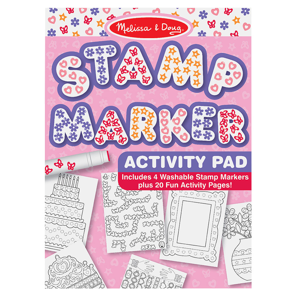 Melissa And Doug Stamp Marker Activity Pad - Pink