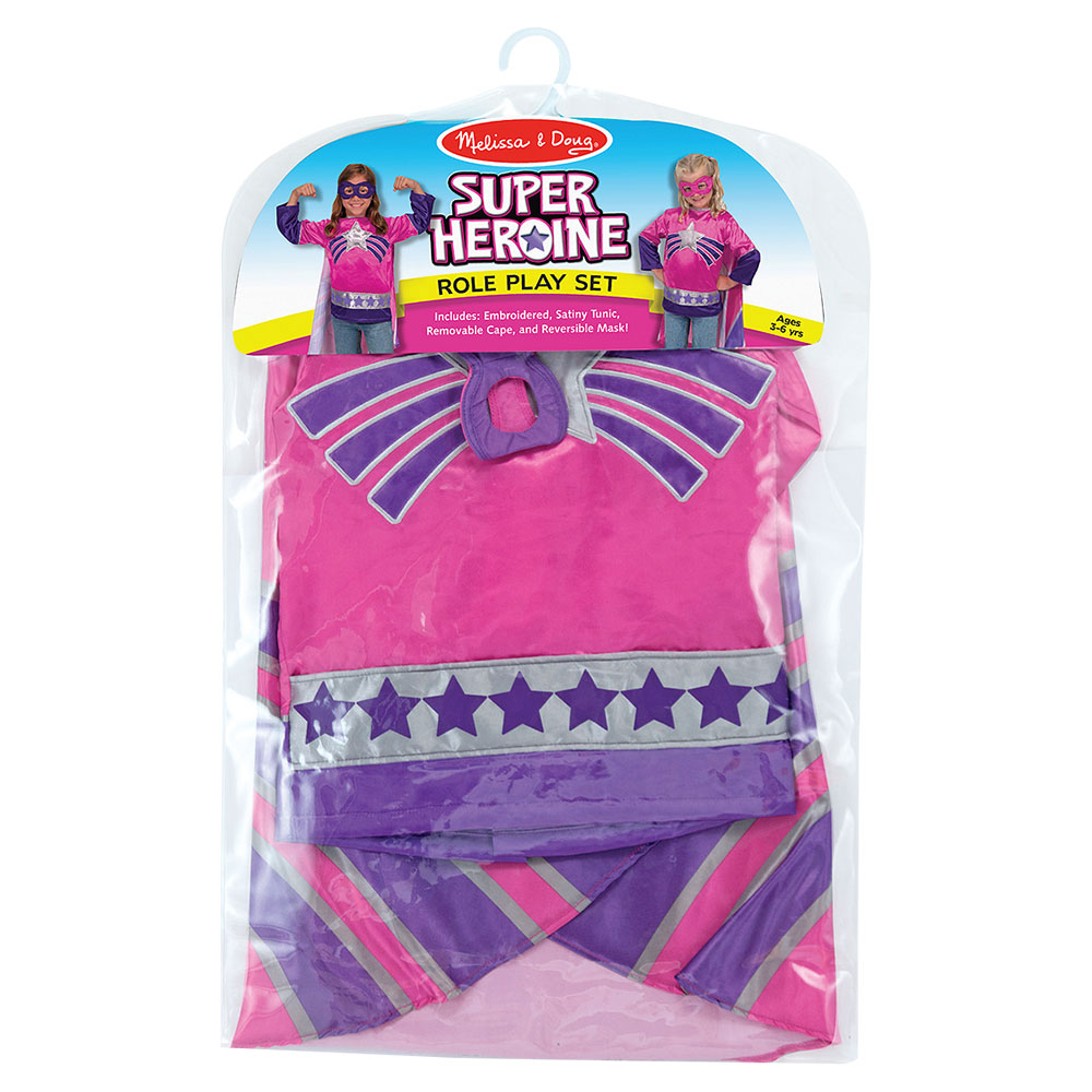Melissa And Doug Super Hero Girl Role Play Costume Set