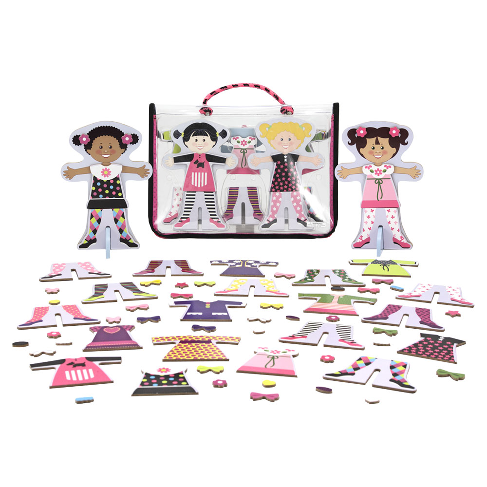 Melissa And Doug Tops And Tights Magnetic Dress-Up Set