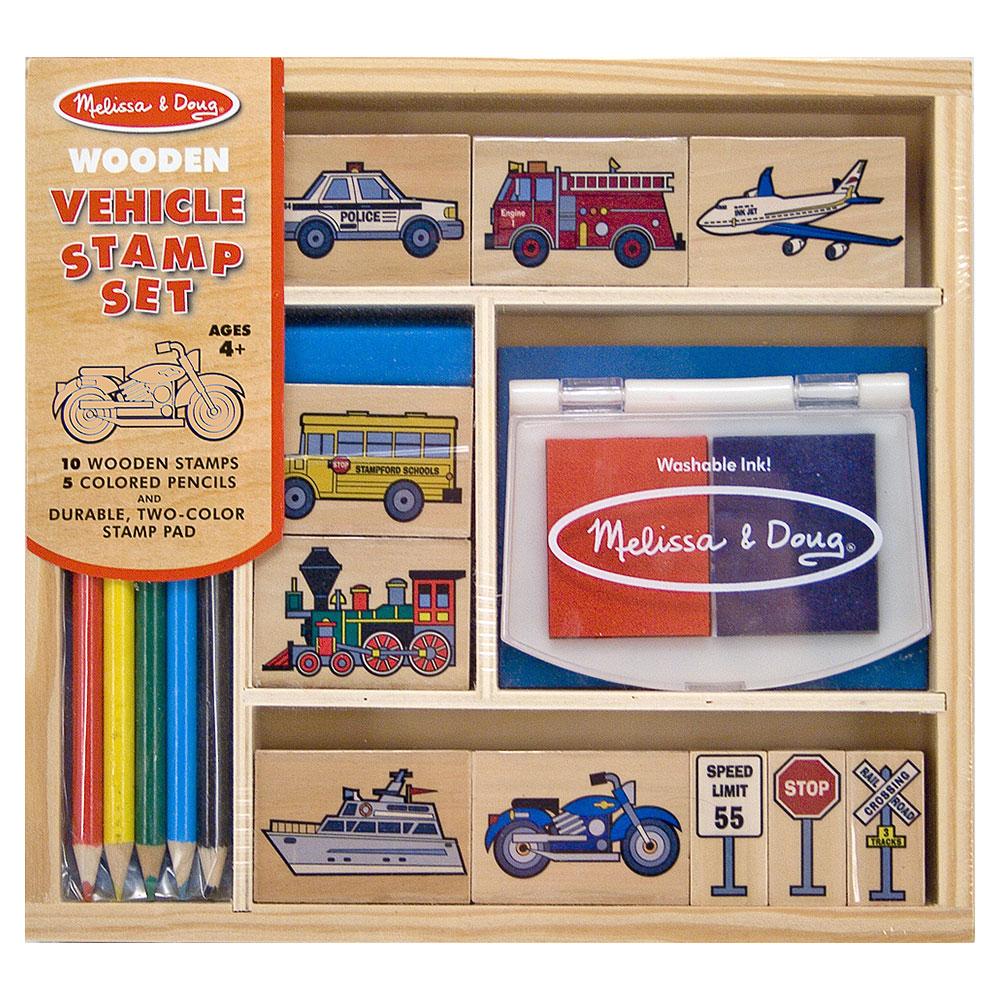 Melissa And Doug Vehicle Stamp Set