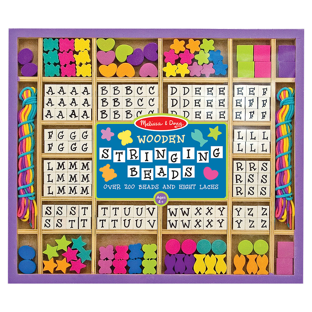 Melissa And Doug Wooden Stringing Beads