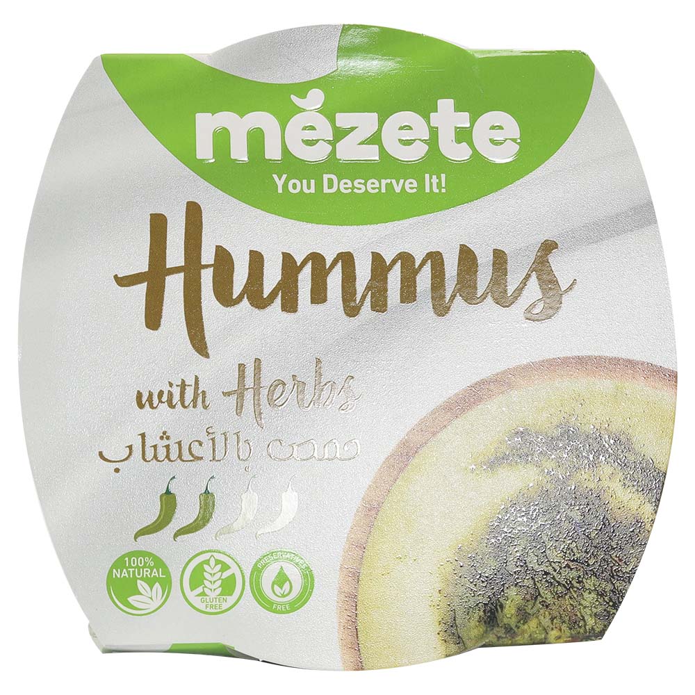 Mezete Hummus With Herbs 215g
