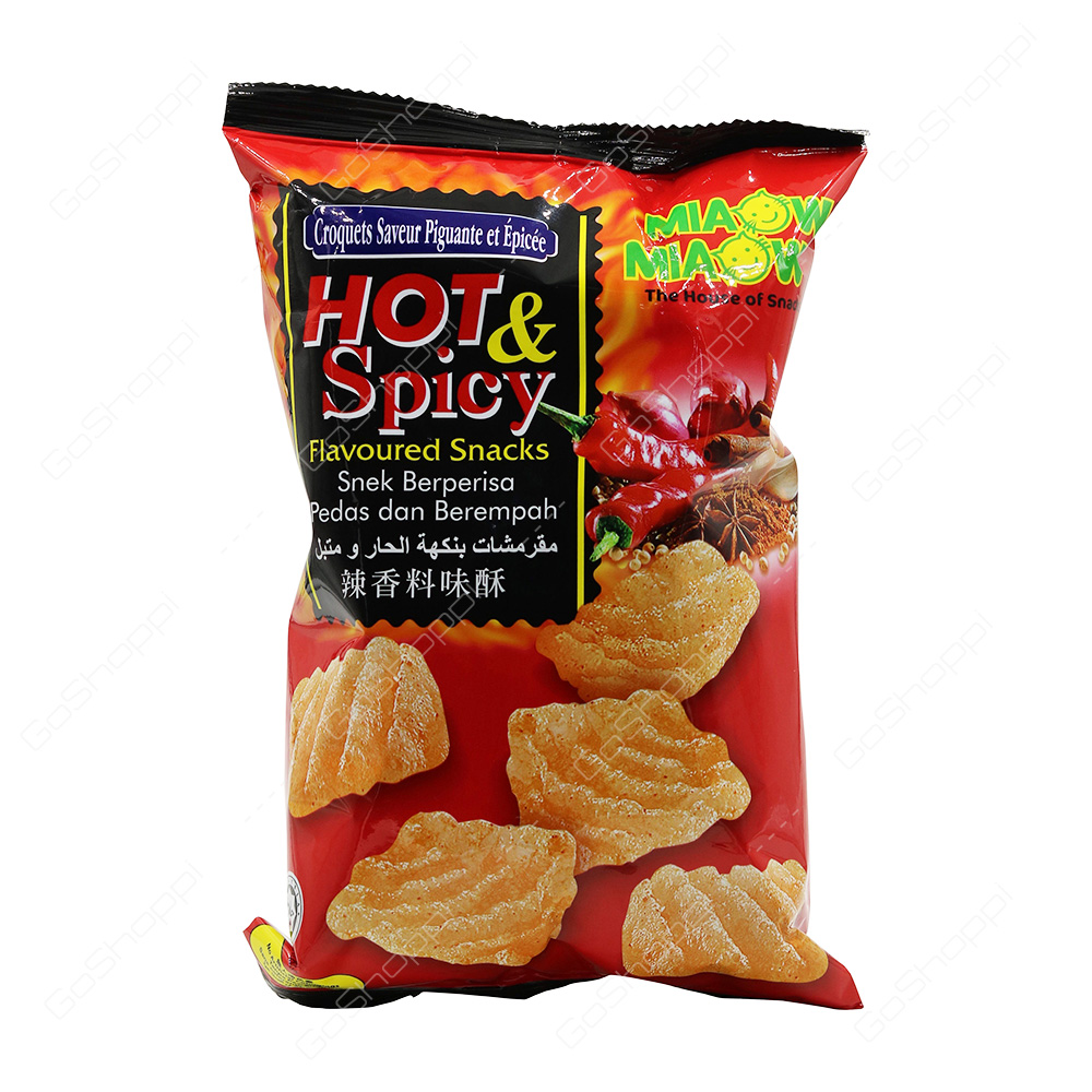 Miaow Miaow Hot and Spicy Flavoured Snacks 60 g