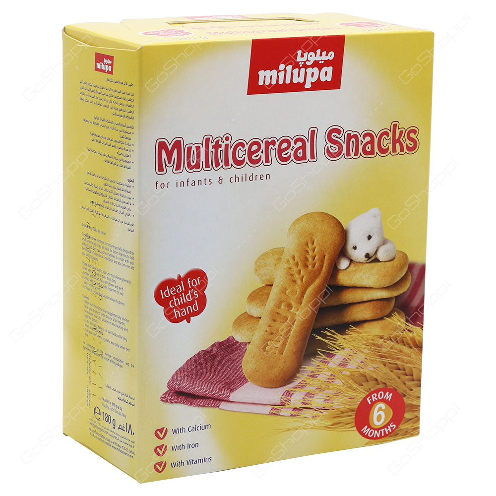 Milupa Multicereal Snacks For Infants & Children From 6 Months 180 g