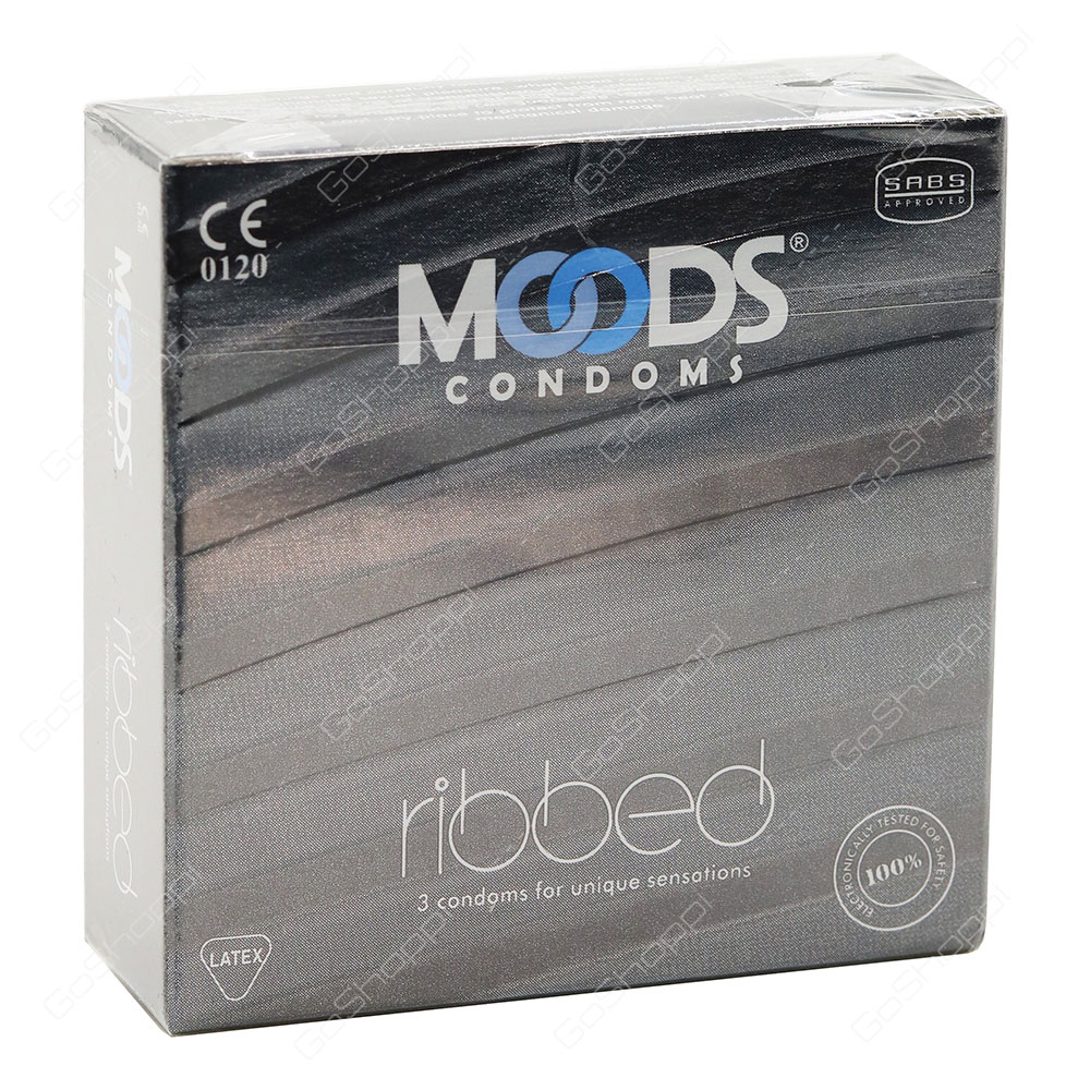 Moods Ribbed Condoms 3 pcs