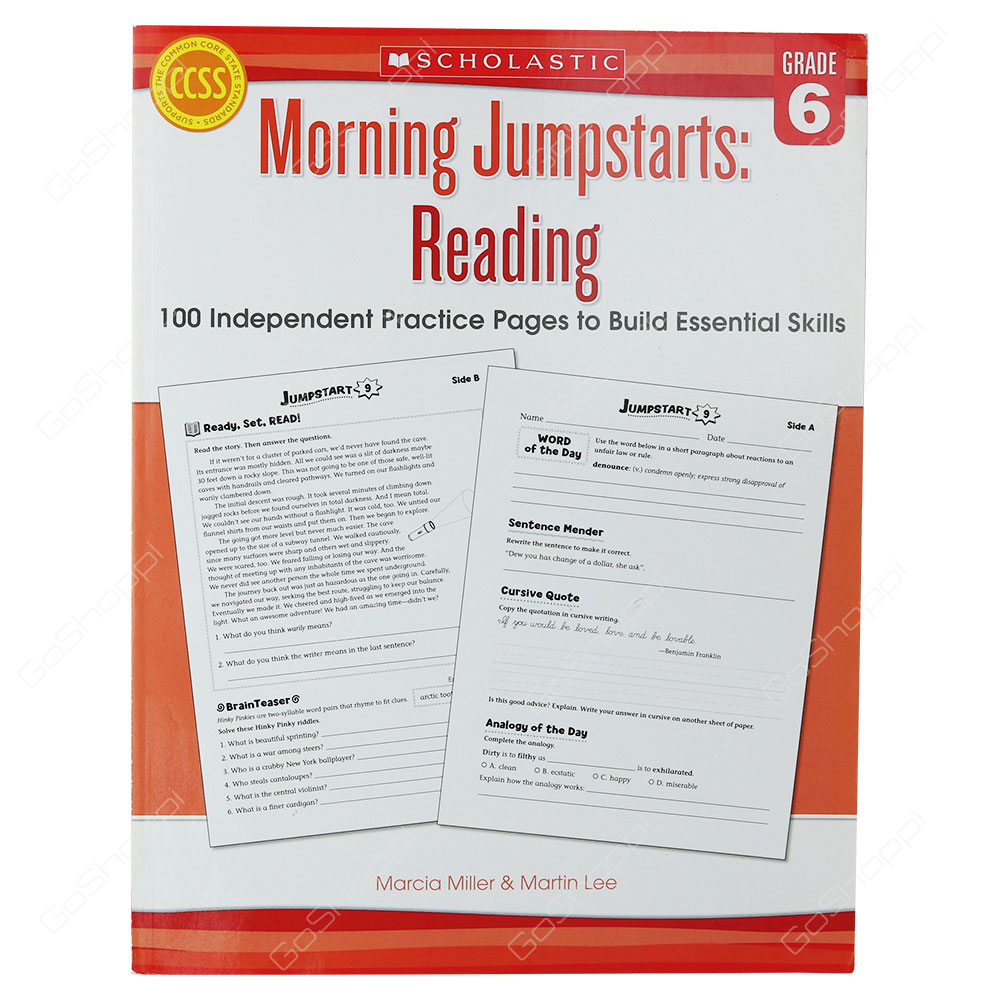 Morning Jumpstarts Reading Grade 6 By Martin Lee