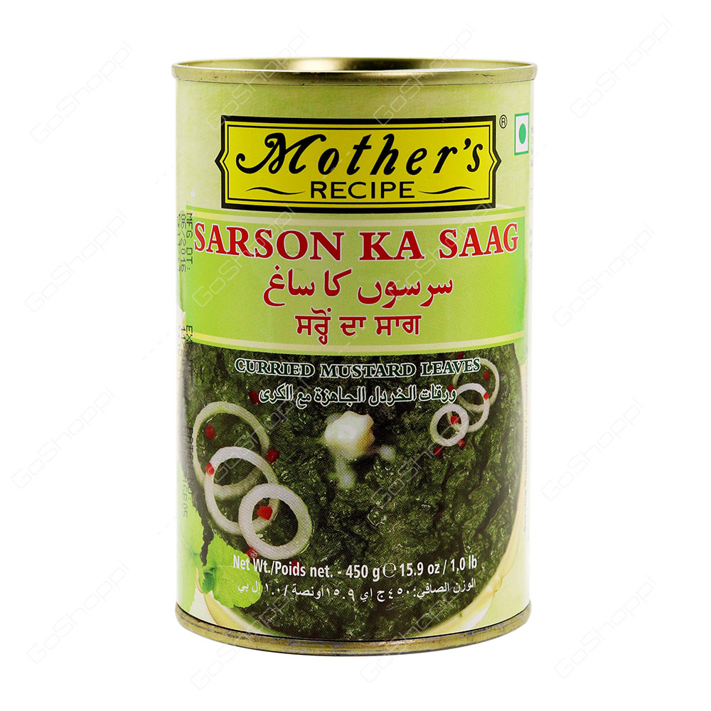 Mothers Recipe Sarson Ka Saag Curried Mustard Leaves 450 g