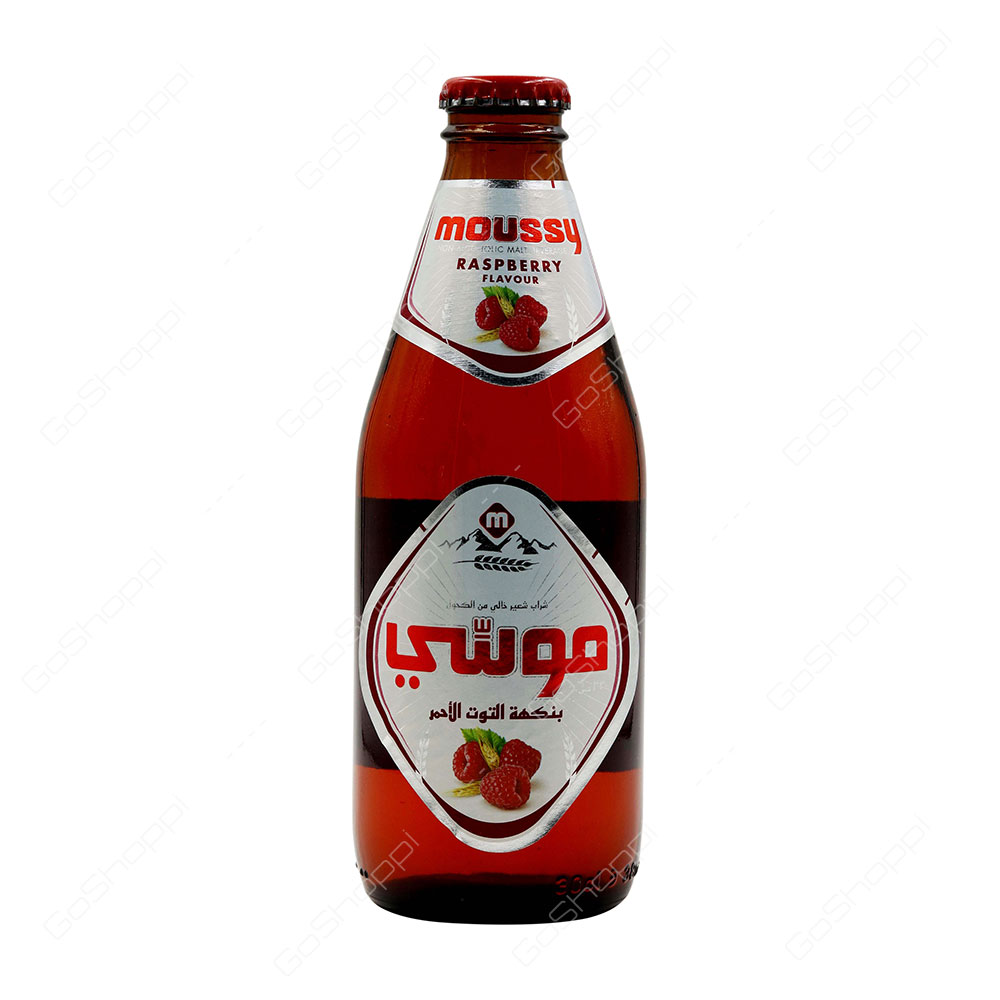 Moussy Raspberry Flavour Non Alcoholic Malt Beverage 330 ml
