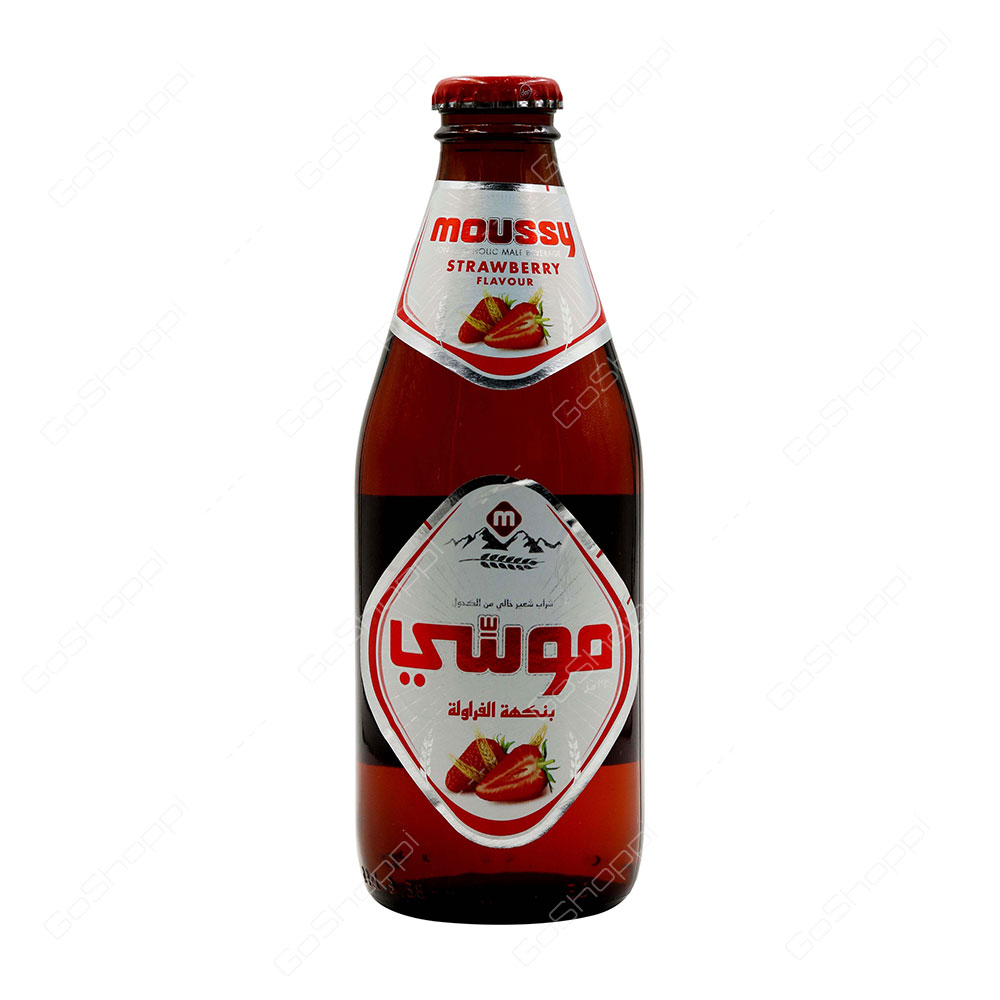Moussy Strawberry Flavour Non Alcoholic Malt Beverage 330 ml