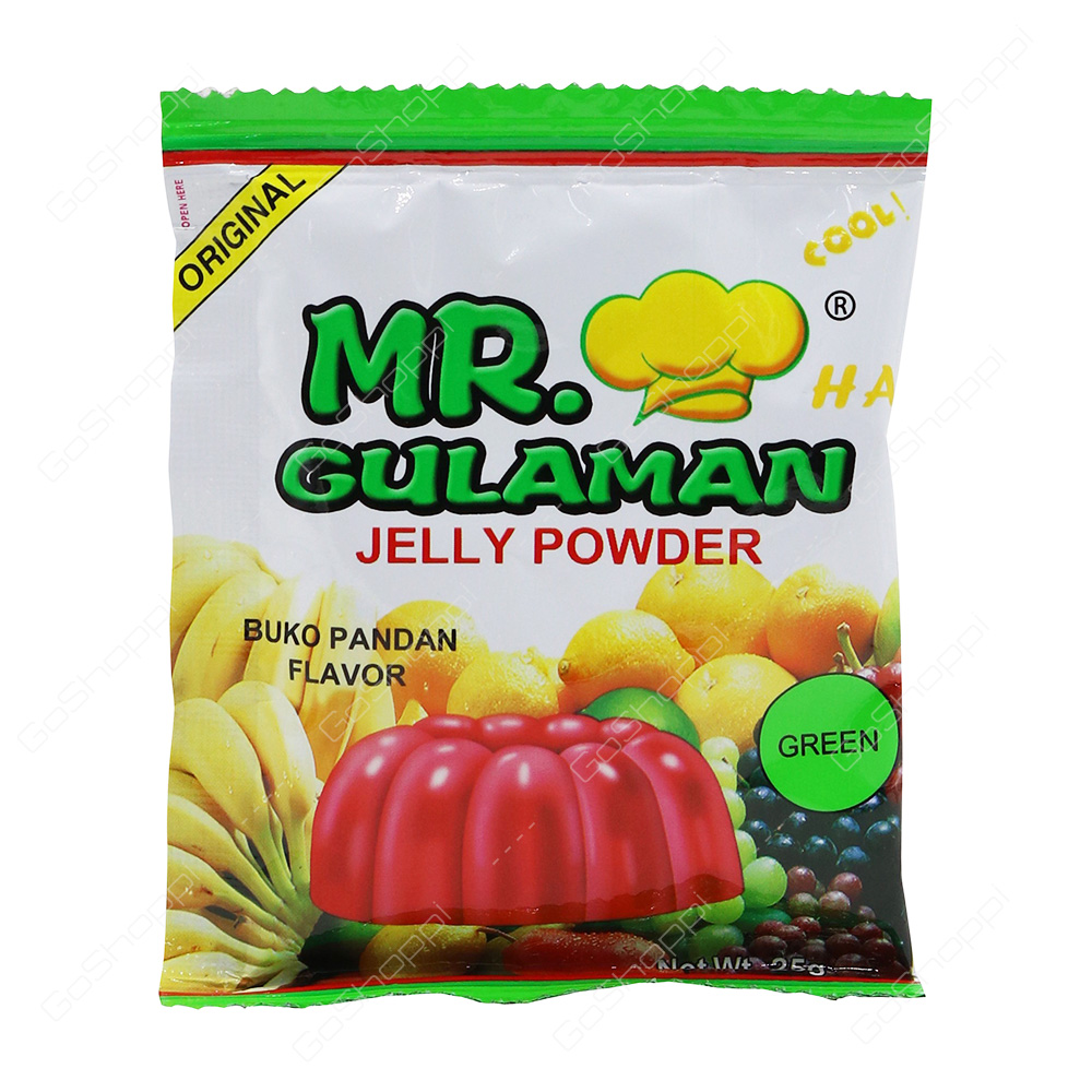 Mr Gulaman Jelly Powder Green Buko Pandan Flavour 25 g