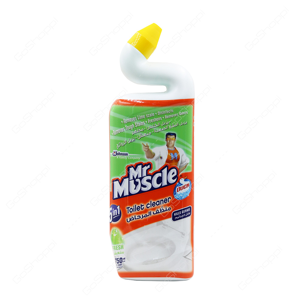 Mr Muscle 5 In 1 Toilet Cleaner Fresh 750 ml