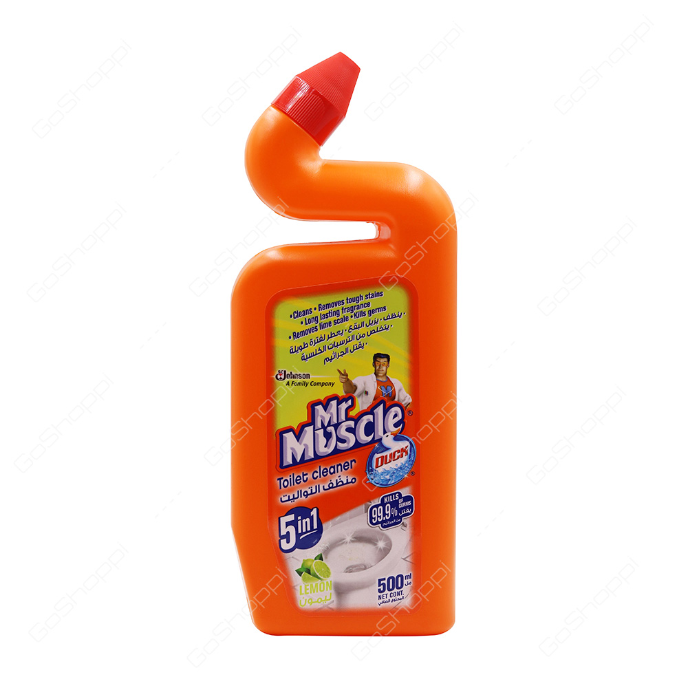 Mr Muscle 5 In 1 Toilet Cleaner Lemon 500 ml