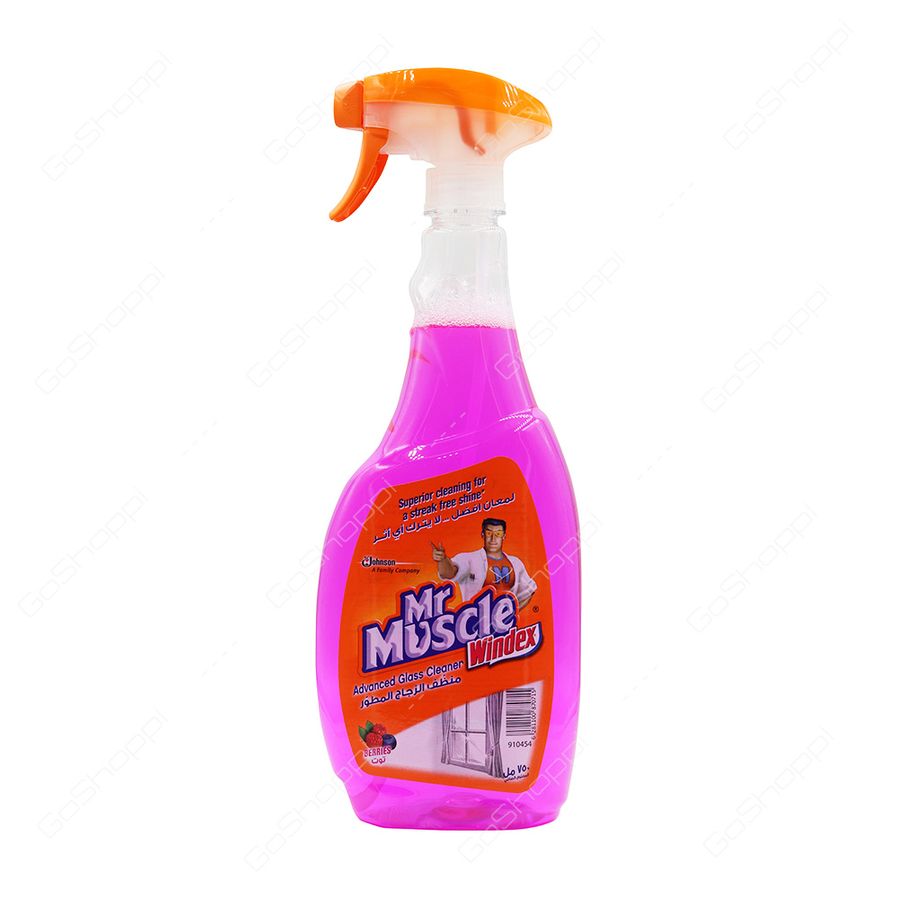 Mr Muscle Windex Advanced Glass Cleaner Berries 750 ml