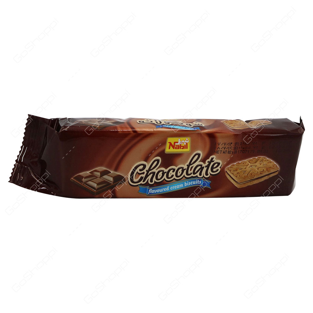 Nabil Chocolate Flavoured Cream Biscuits 82 g