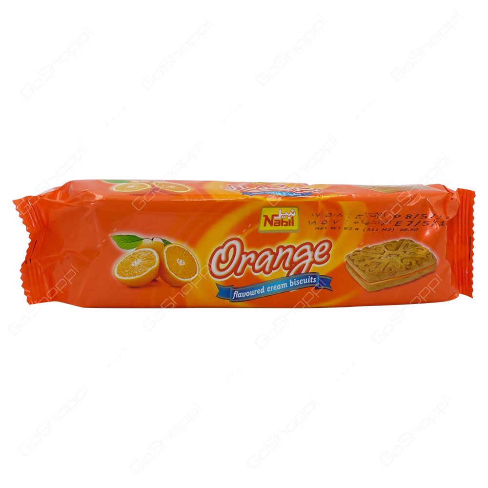 Nabil Orange Flavoured Cream Biscuits 82 g