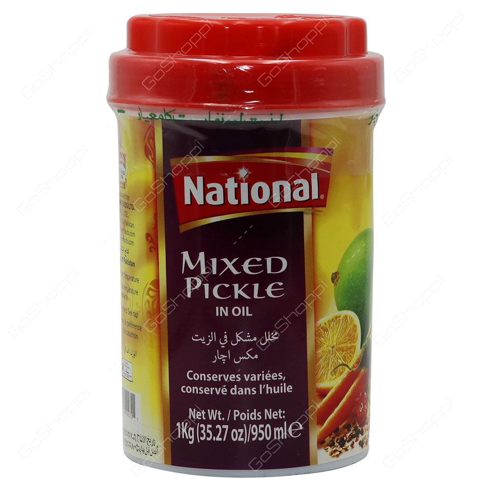 National Mixed Pickle In Oil 950 ml