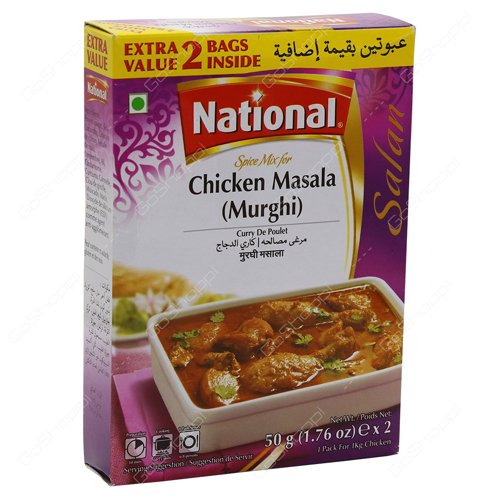 National Spice Mix For Chicken Masala 2X50 g