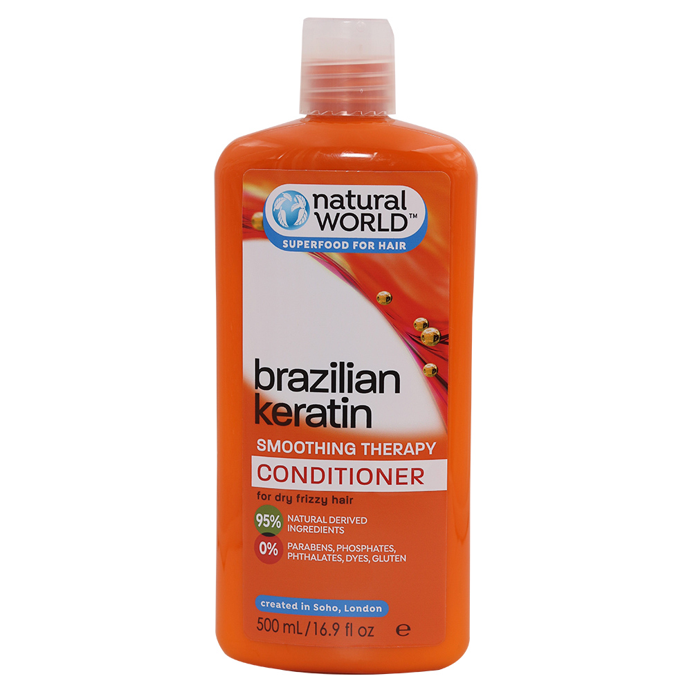 Natural World Brazilian Keratin Smoothing Therapy Conditioner 500ml