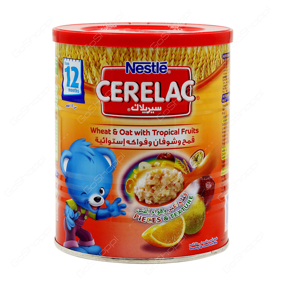 Nestle Cerelac Wheat And Oat With Tropical Fruits From 12 Months 400 g