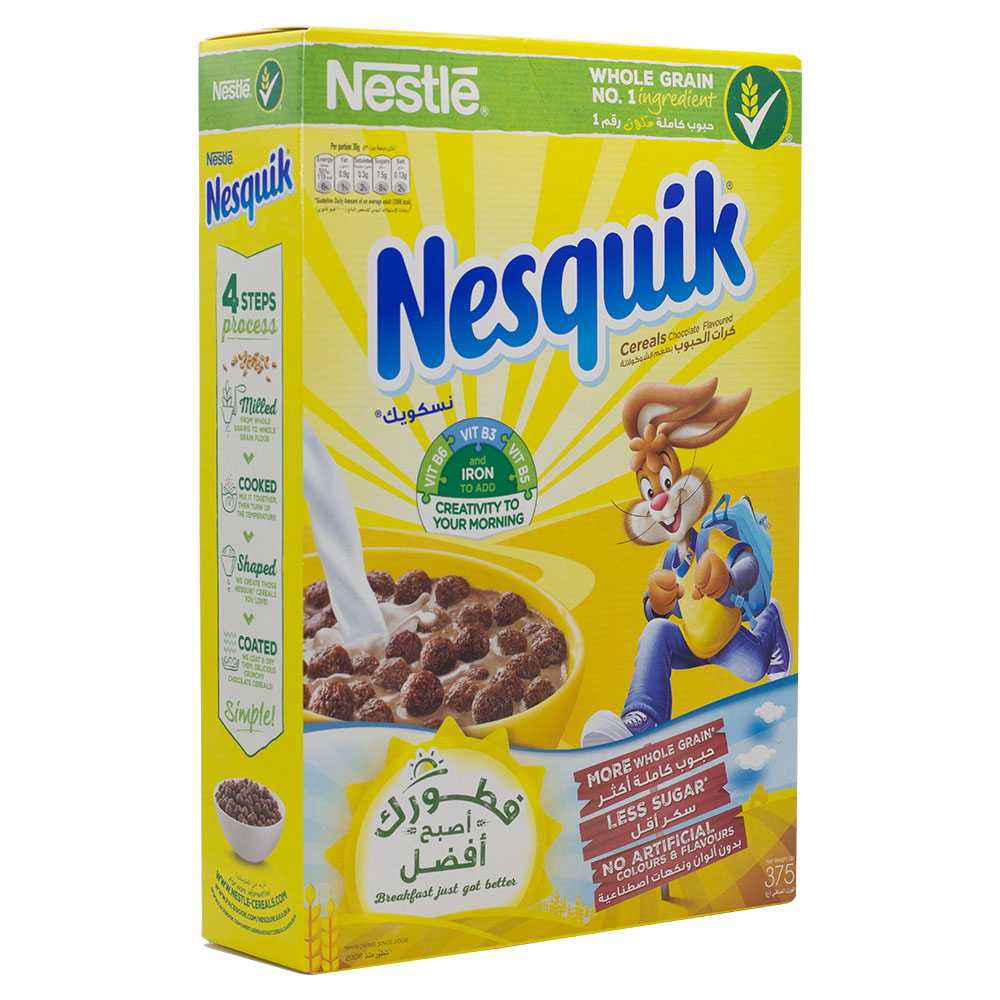 Nestle Nesquik Chocolate Flavoured Cereal 375g
