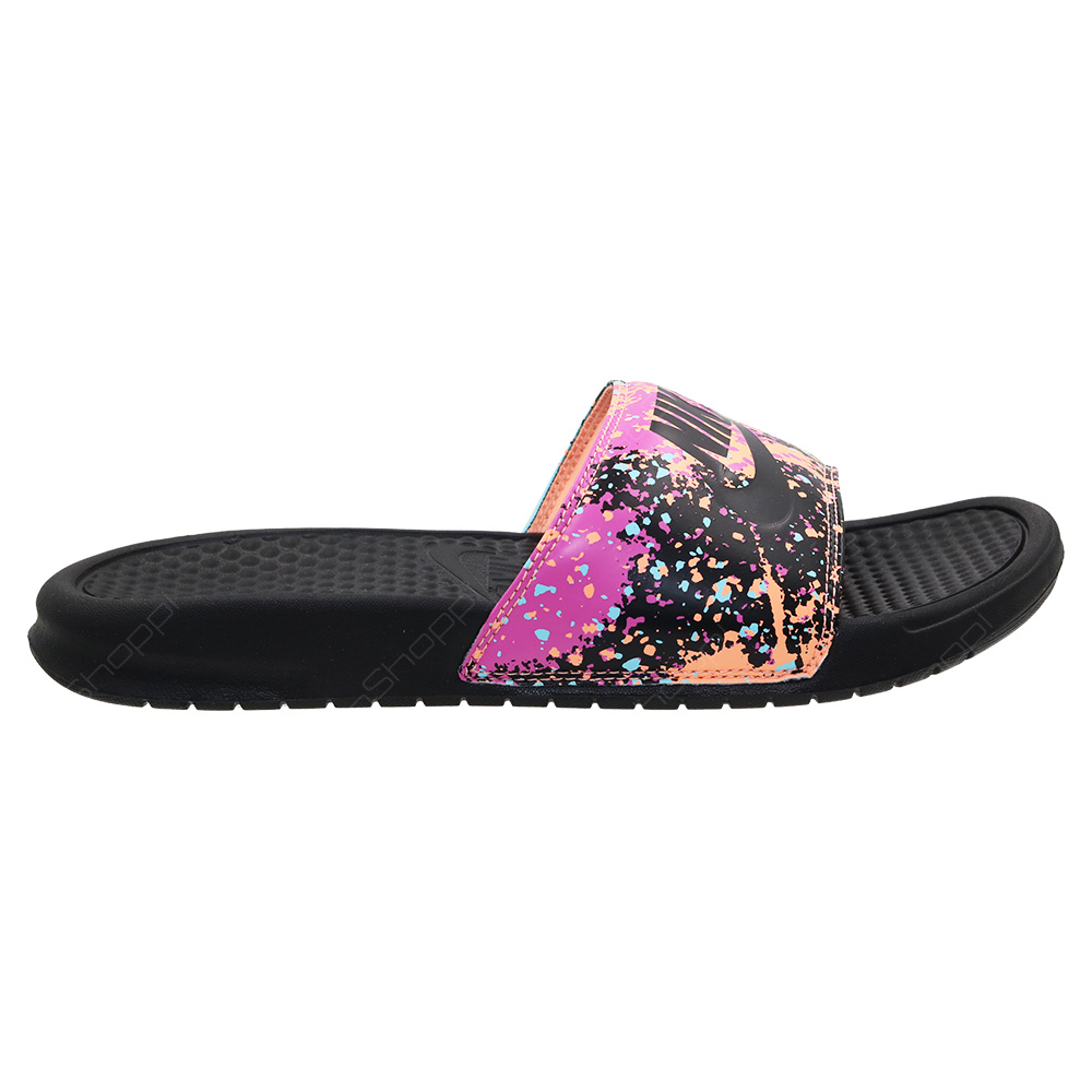 nike benassi print slides women's