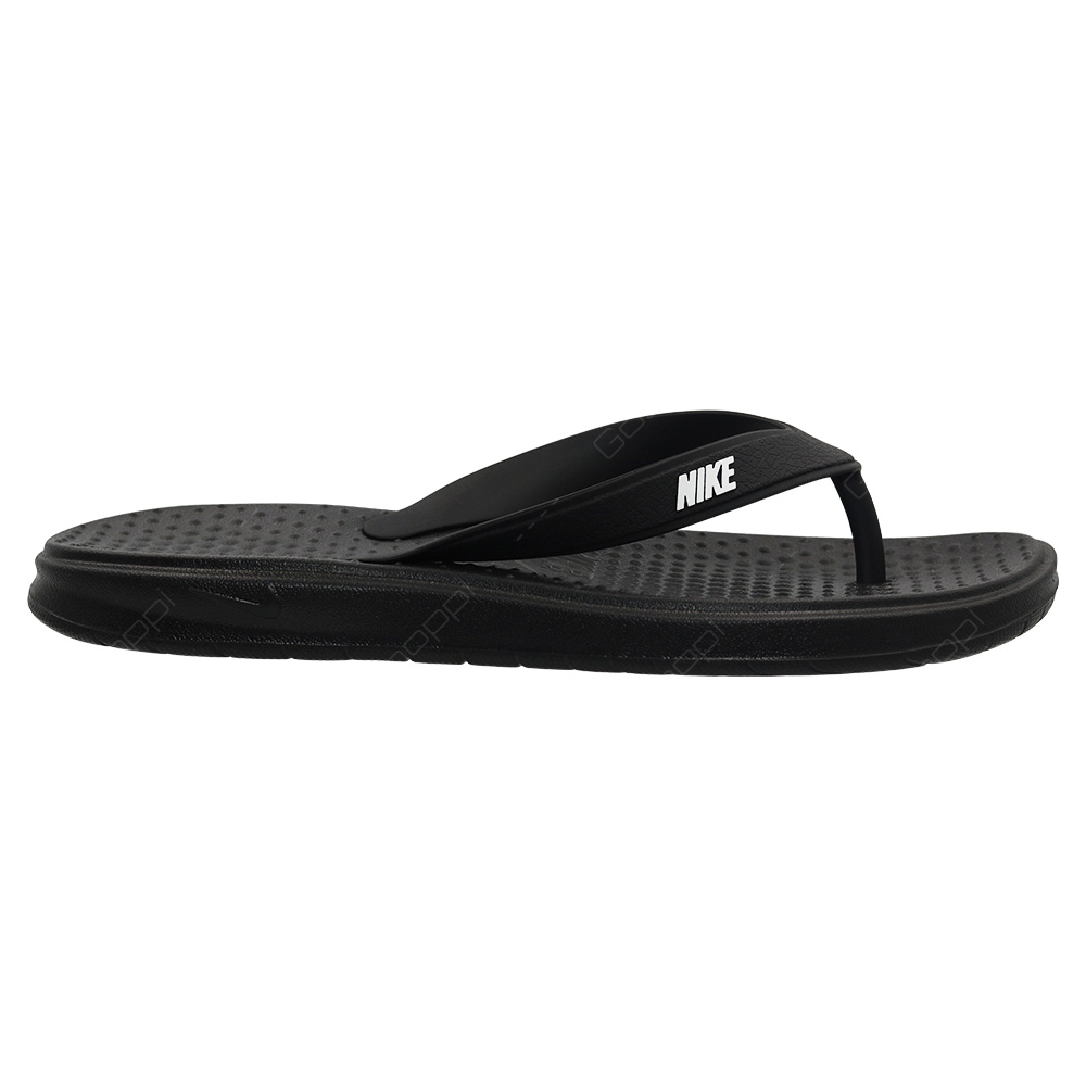 nike solay flip flops black