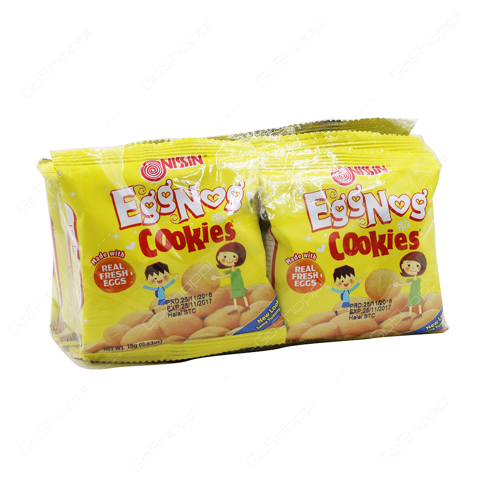 Nissin EggNog Cookies 10X18 g