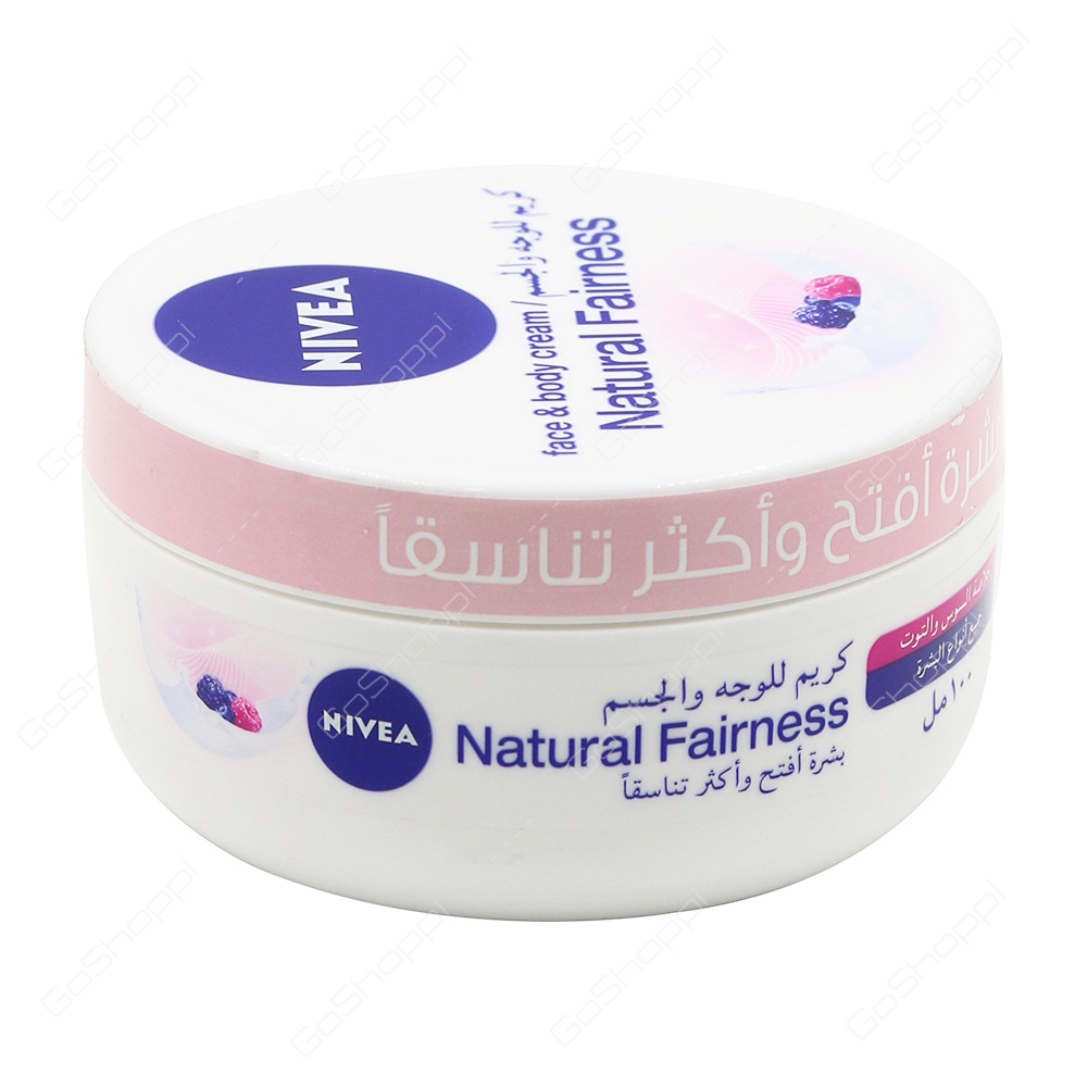 Nivea Face And Body Cream Natural Fairness All Skin Types 100 ml