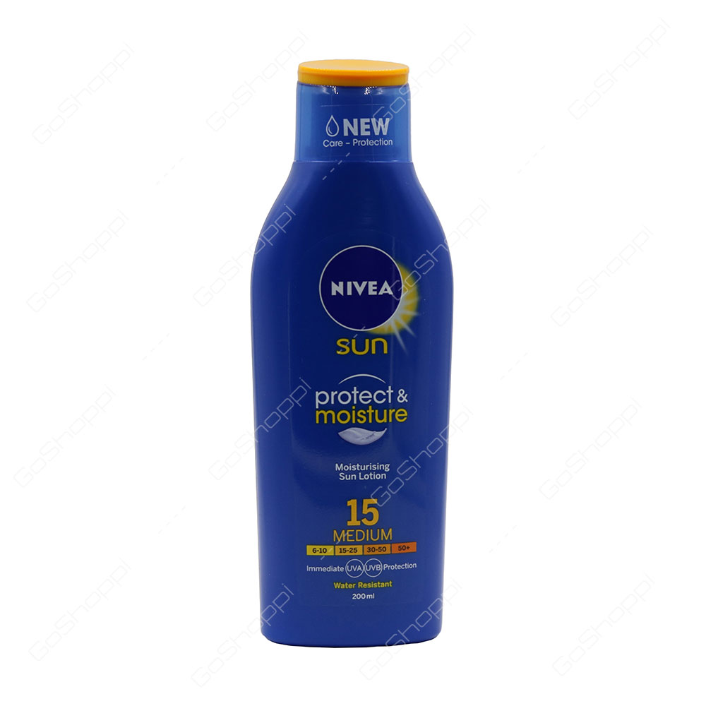 Nivea Sun Protect And Moisture Moisturising Sun Lotion 15 Medium 200 ml