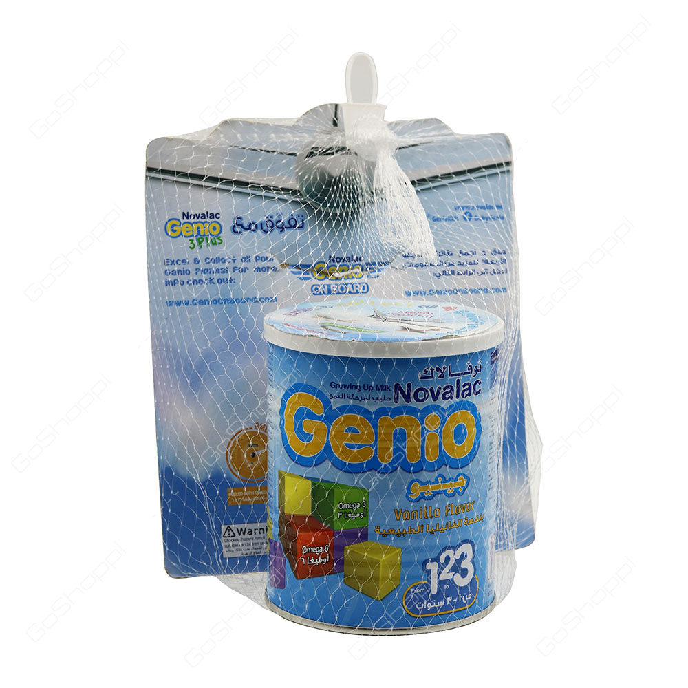 Novalac Genio Growing Up Formula Vanilla Flavour From 1 2 3 400 g
