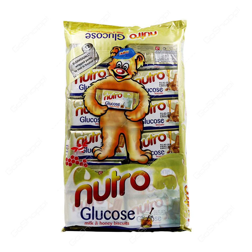 Nutro Glucose Milk And Honey Biscuits 12X50 g