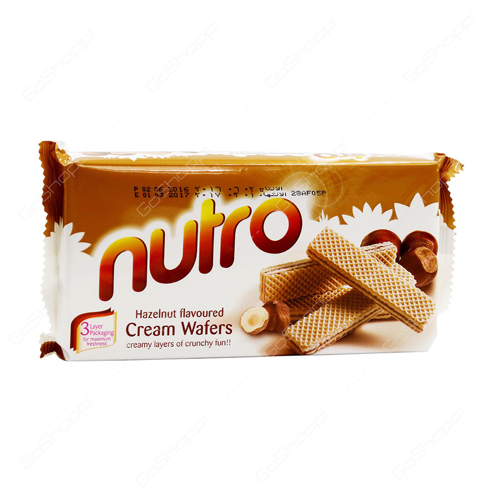 Nutro Hazelnut Flavoured Cream Wafers 75 g