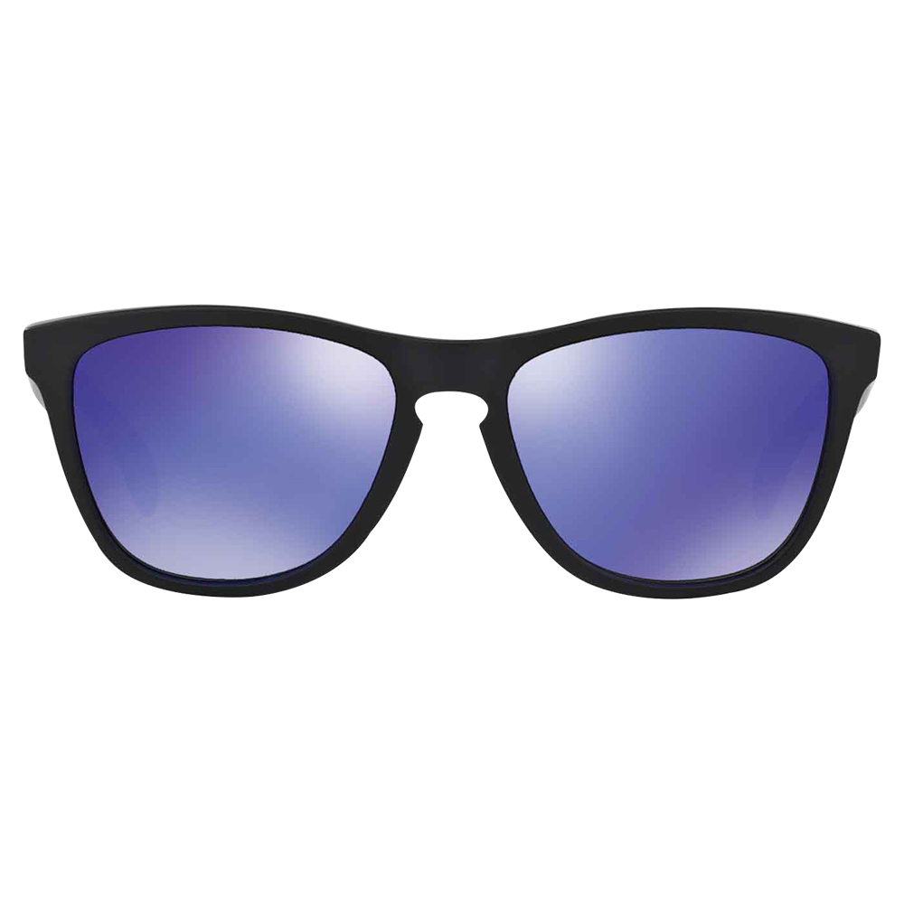 Oakley Frogskins Matte Black Violet Iridium Sunglasses For Men - 0OO9013 24-29855