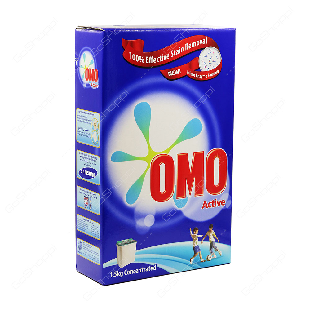 Omo Active Concentrated Top Load Detergent Powder 1.5 kg