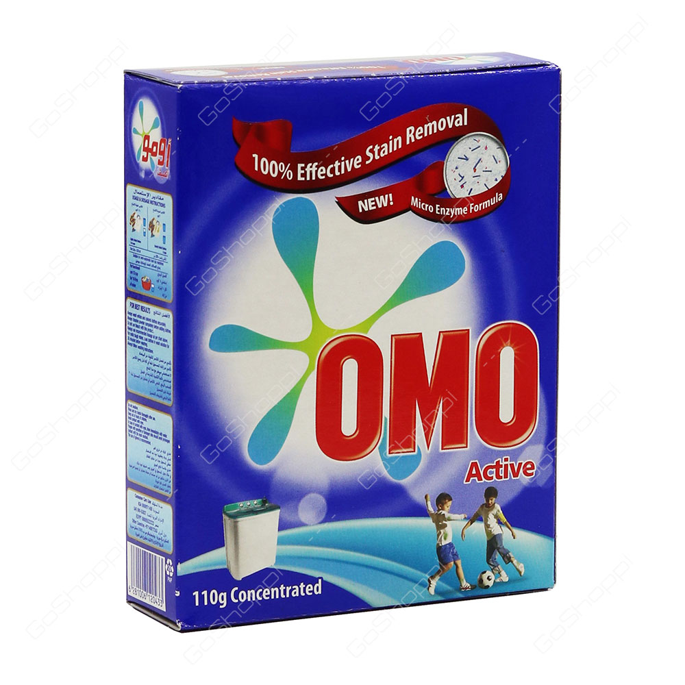 Omo Active Concentrated Top Load Detergent Powder 110 g