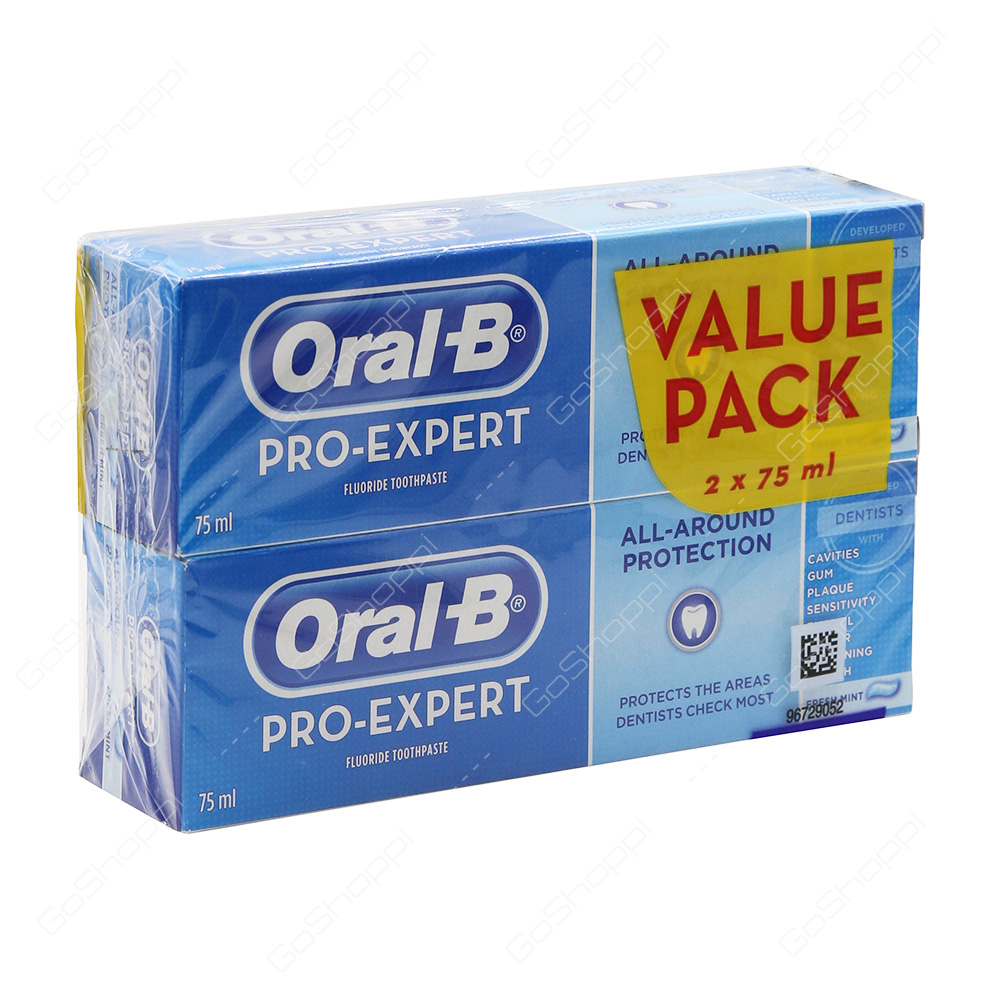 Oral B Pro Expert Fluoride Toothpaste Value Pack 2X75 ml