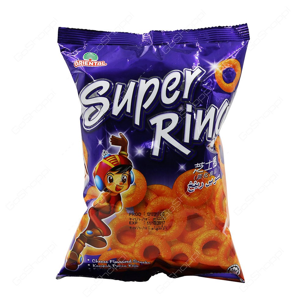 Oriental Super Rings Cheese Flavoured Snacks 60 g