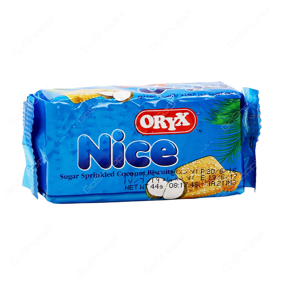 Oryx Nice Sugar Sprinkled Coconut Biscuits 44 g