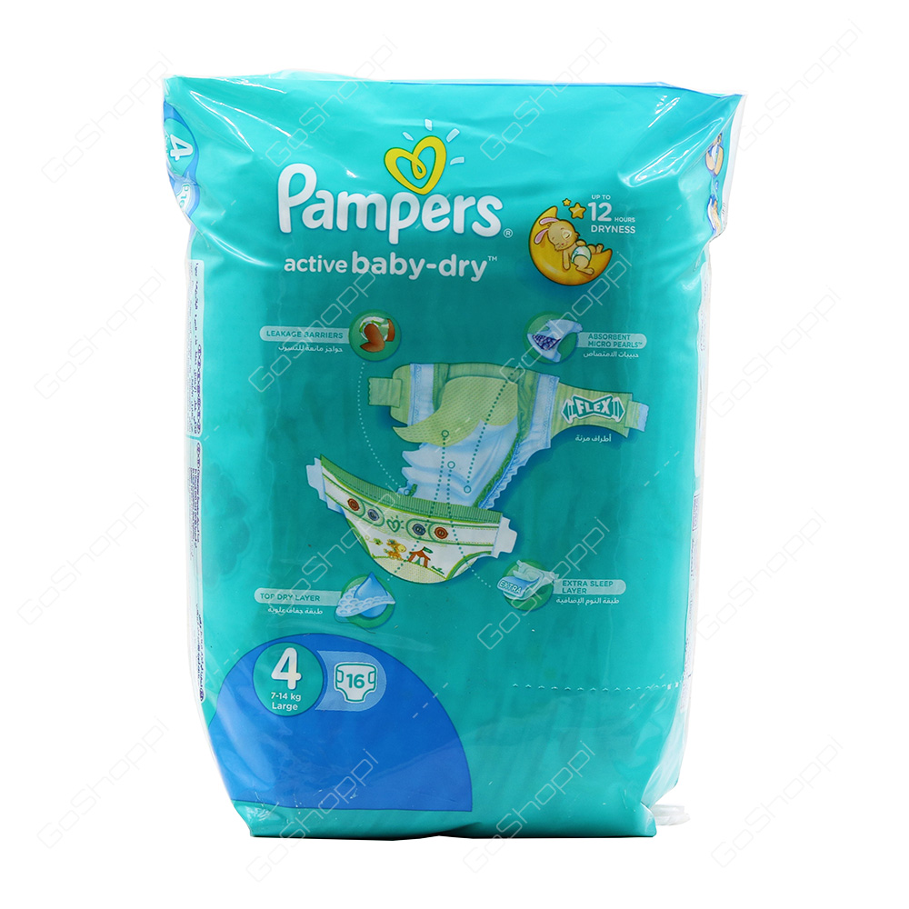 Pampers Active Baby Dry Diapers Size 4 16 Diapers