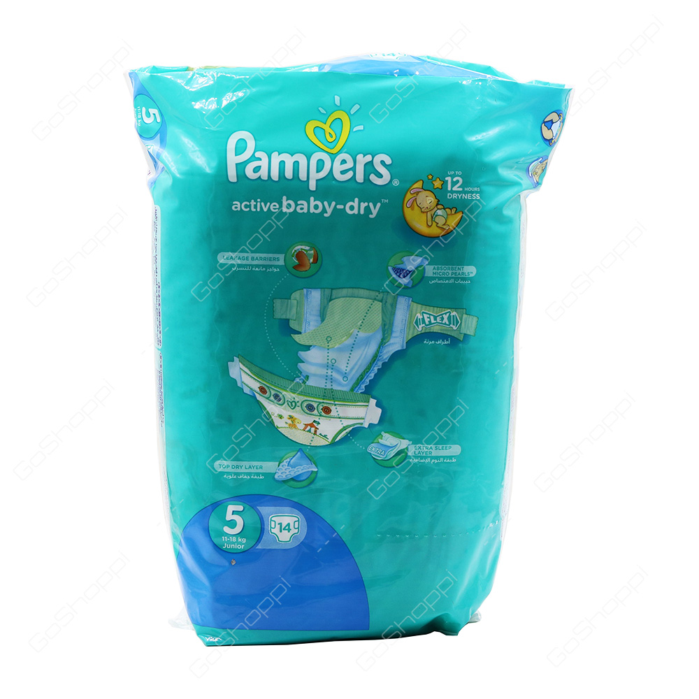 Pampers Active Baby Dry Diapers Size 5 14 Diapers