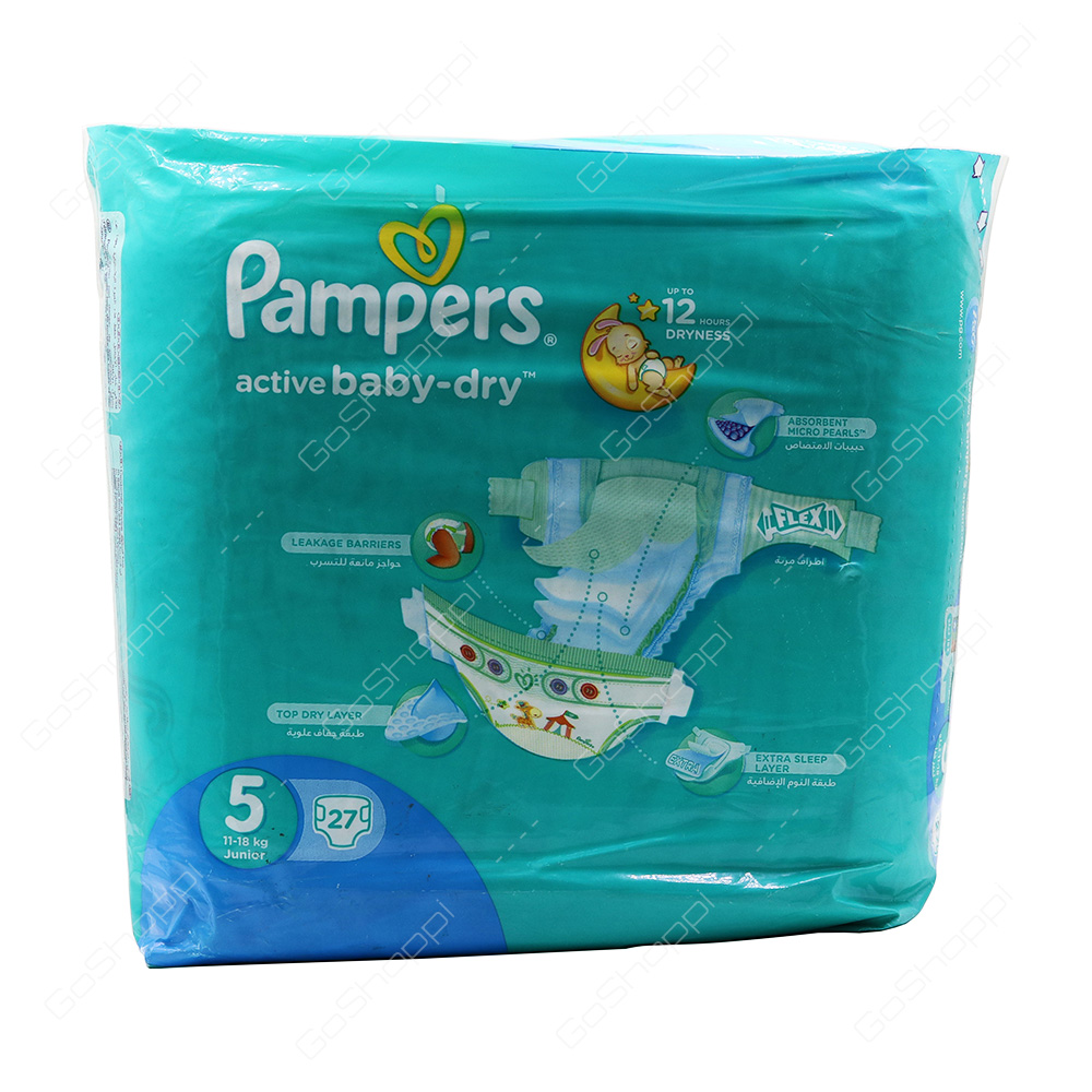 Pampers Active Baby Dry Diapers Size 5 27 Diapers