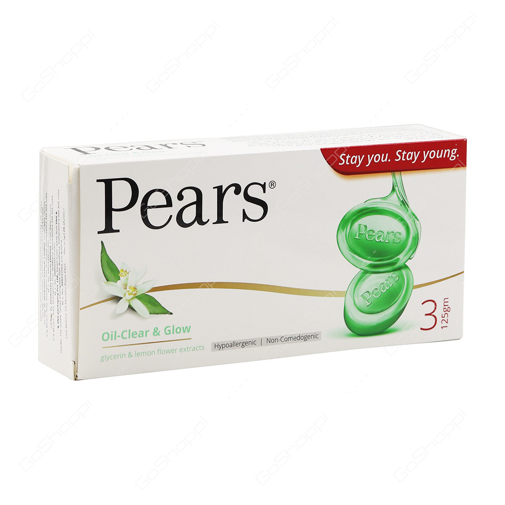 Pears Oil Clear And Glow Soap 3X125 g
