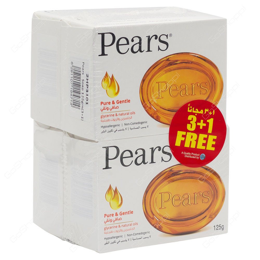 Pears Pure & Gentle Soap 4X125 g