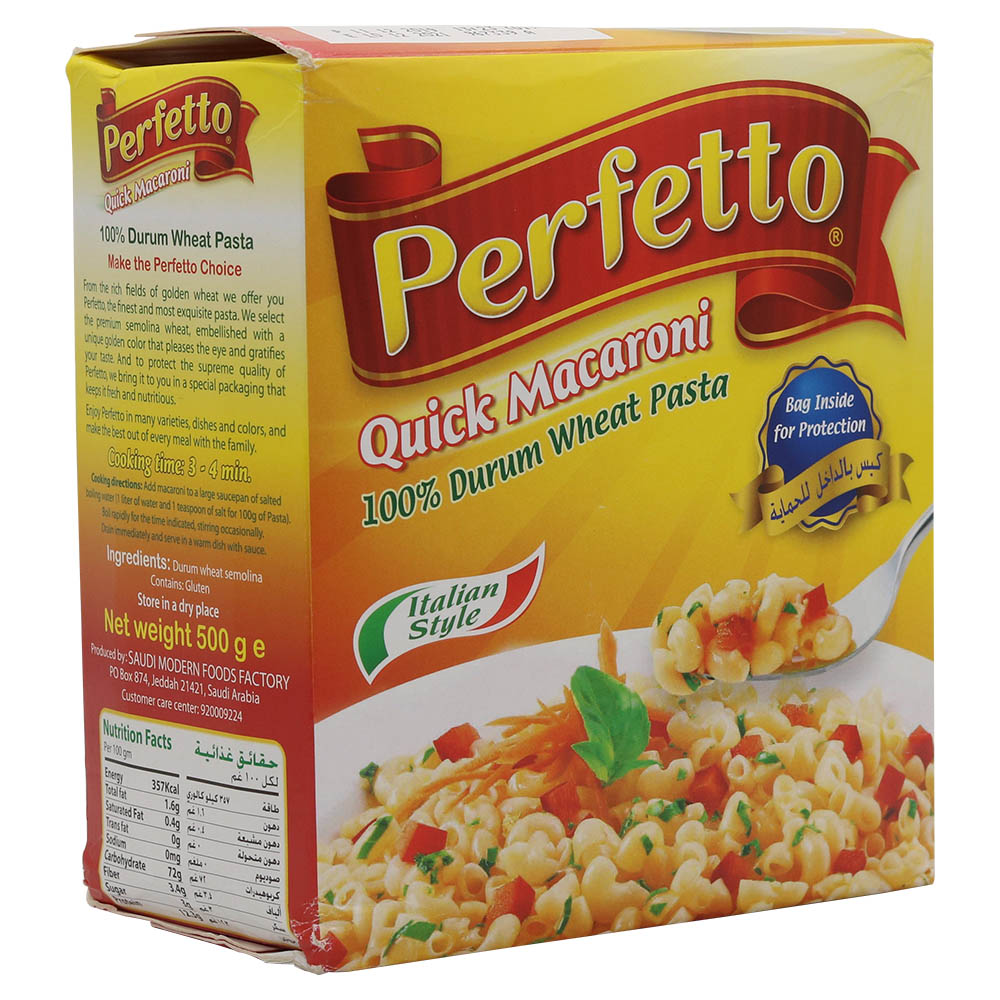 Perfetto Quick Macaroni 500g