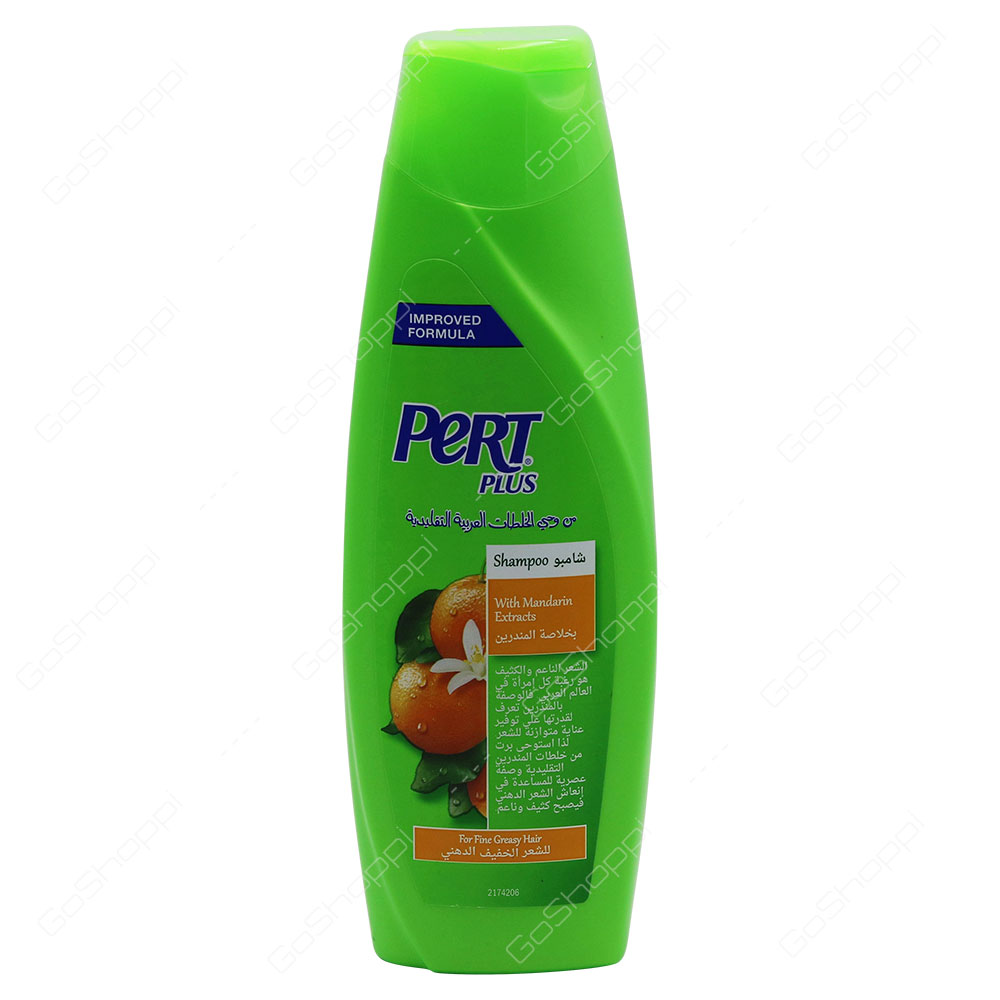 Pert Plus Shampoo With Mandarin Extracts For Fine Greasy Hair 400