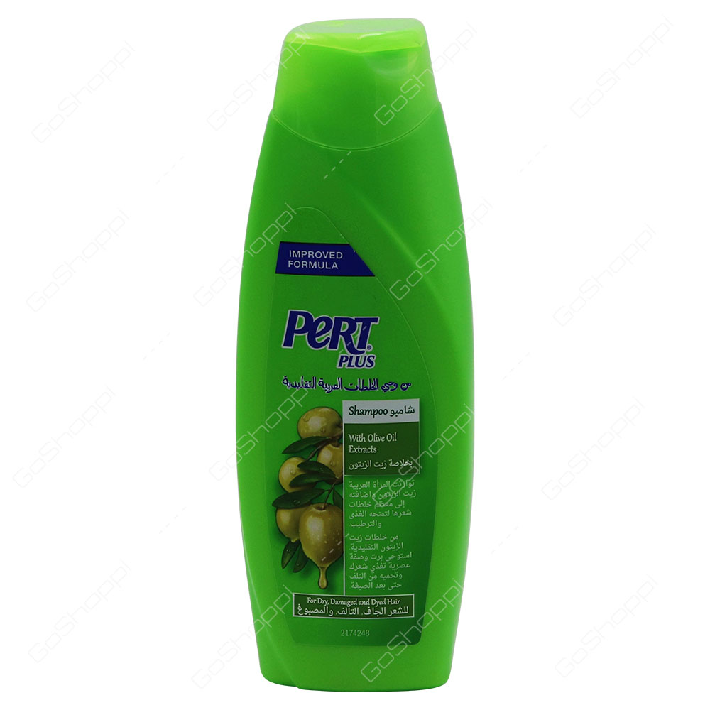 Pert Plus Shampoo With Olive Oil Extracts For Dry Damaged And Dyed Hair 200 ml