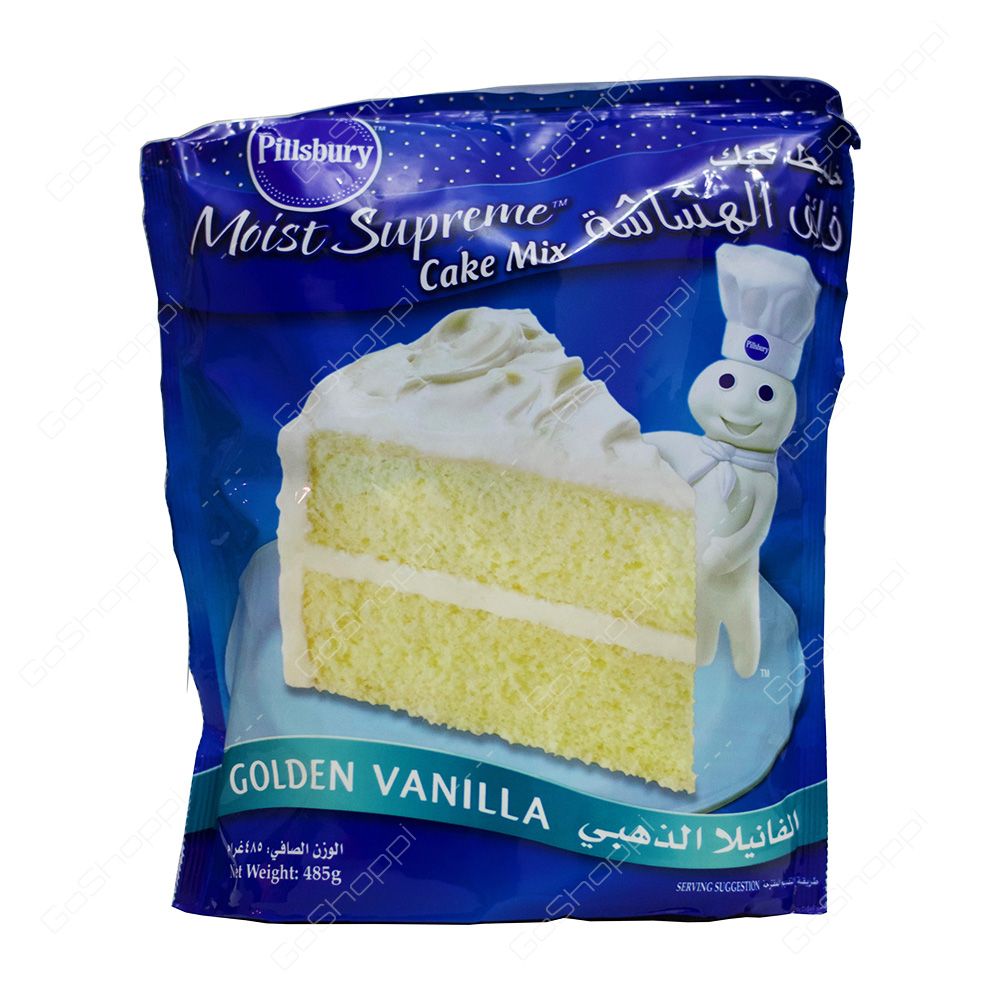 Pillsbury Moist Supreme Cake Mix Golden Vanilla 485 g