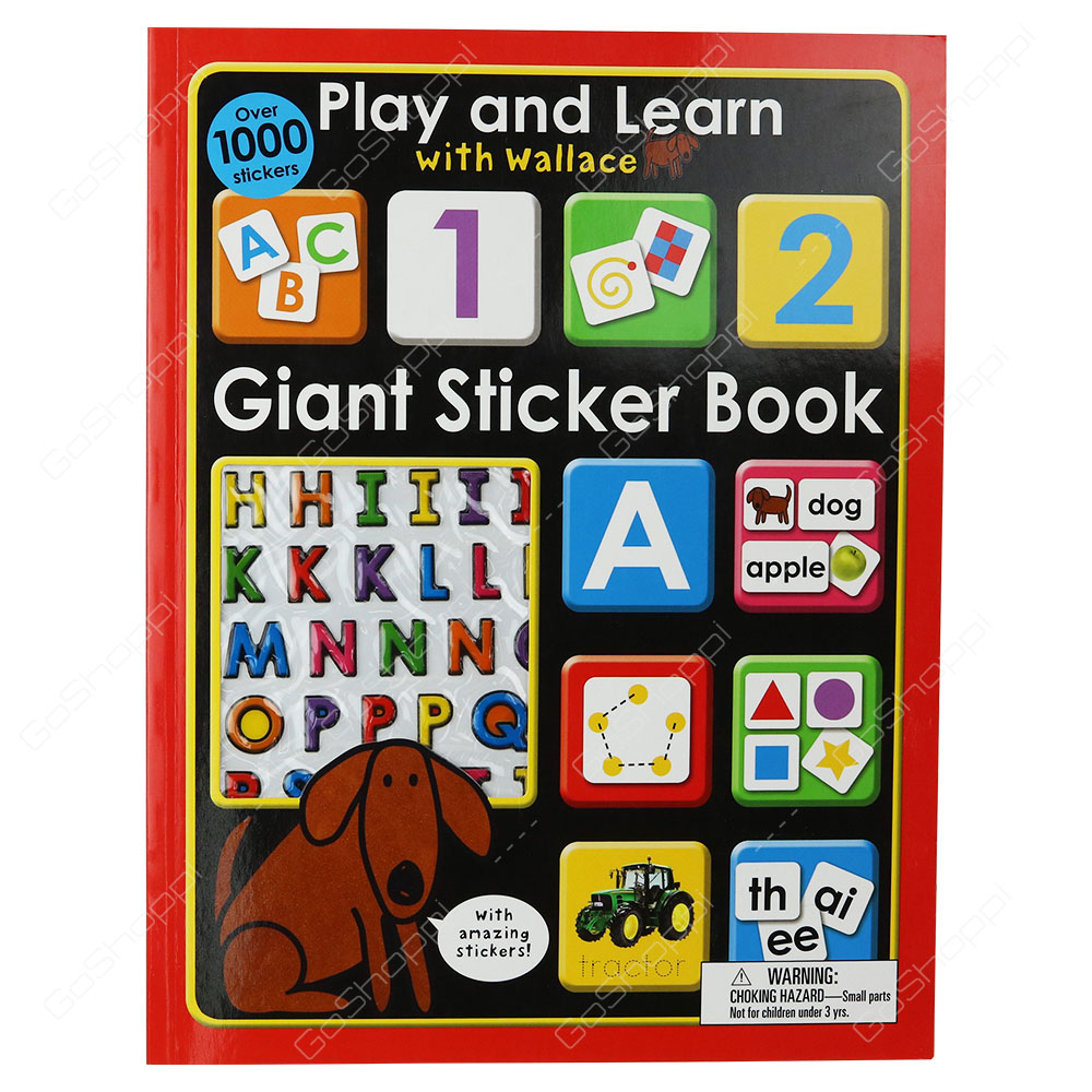 Play And Learn With Wallace Giant Sticker Book By Roger Priddy