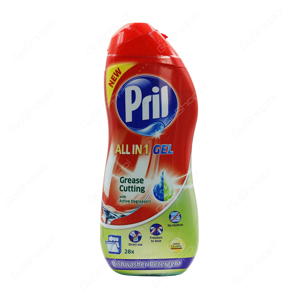 Pril All In 1 Gel Grease Cutting Dishwasher Detergent 1 l